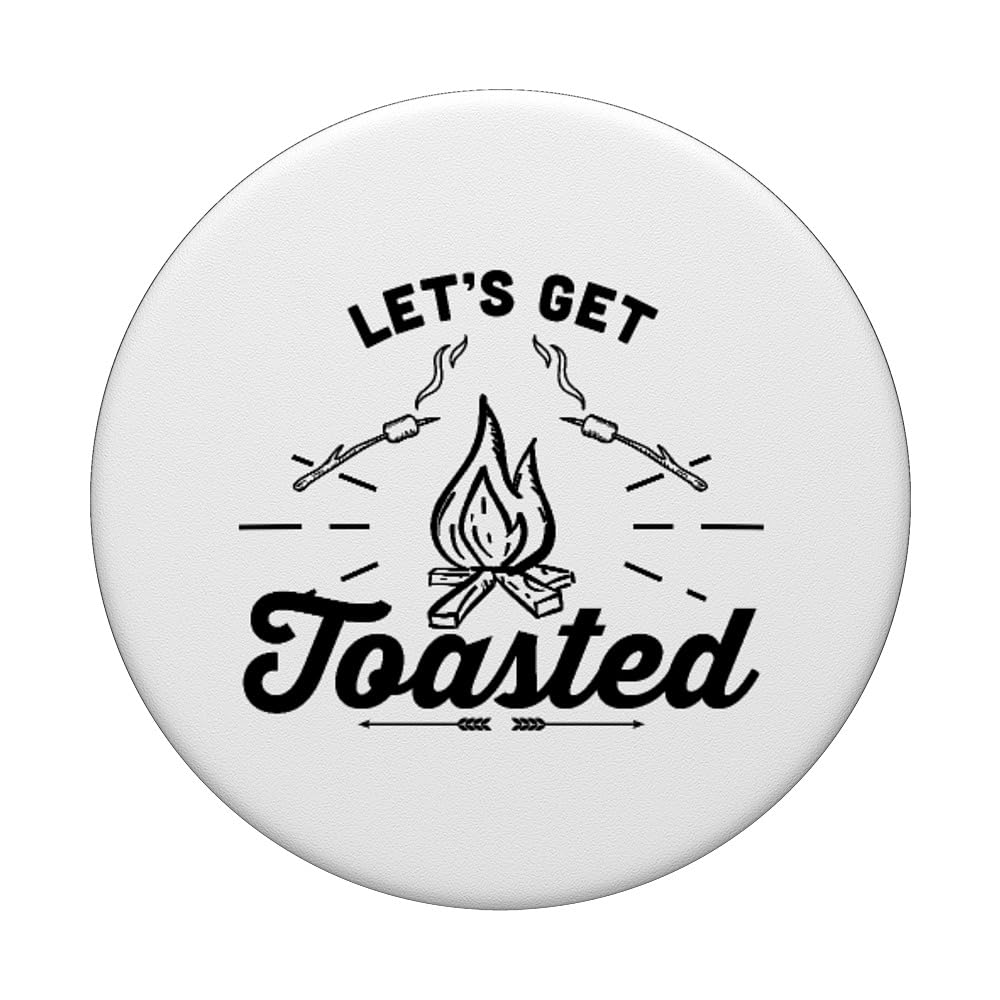 Funny Campfire Marshmallows PopSockets - Swappable PopGrip for Camping & Outdoor Adventures | Perfect for Hiking, Backpacking & Campfire Parties