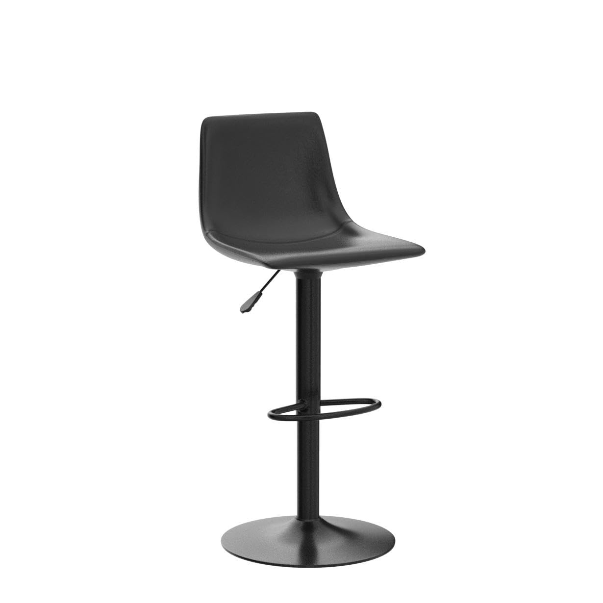 Waleaf Adjustable Swivel Bar Stools Set of 2 - 350 LBS Capacity PU Leather Counter Height Stools with Backrest & Footrest - Perfect for Kitchen Island, Home Bar, Dining Room & Pub Settings