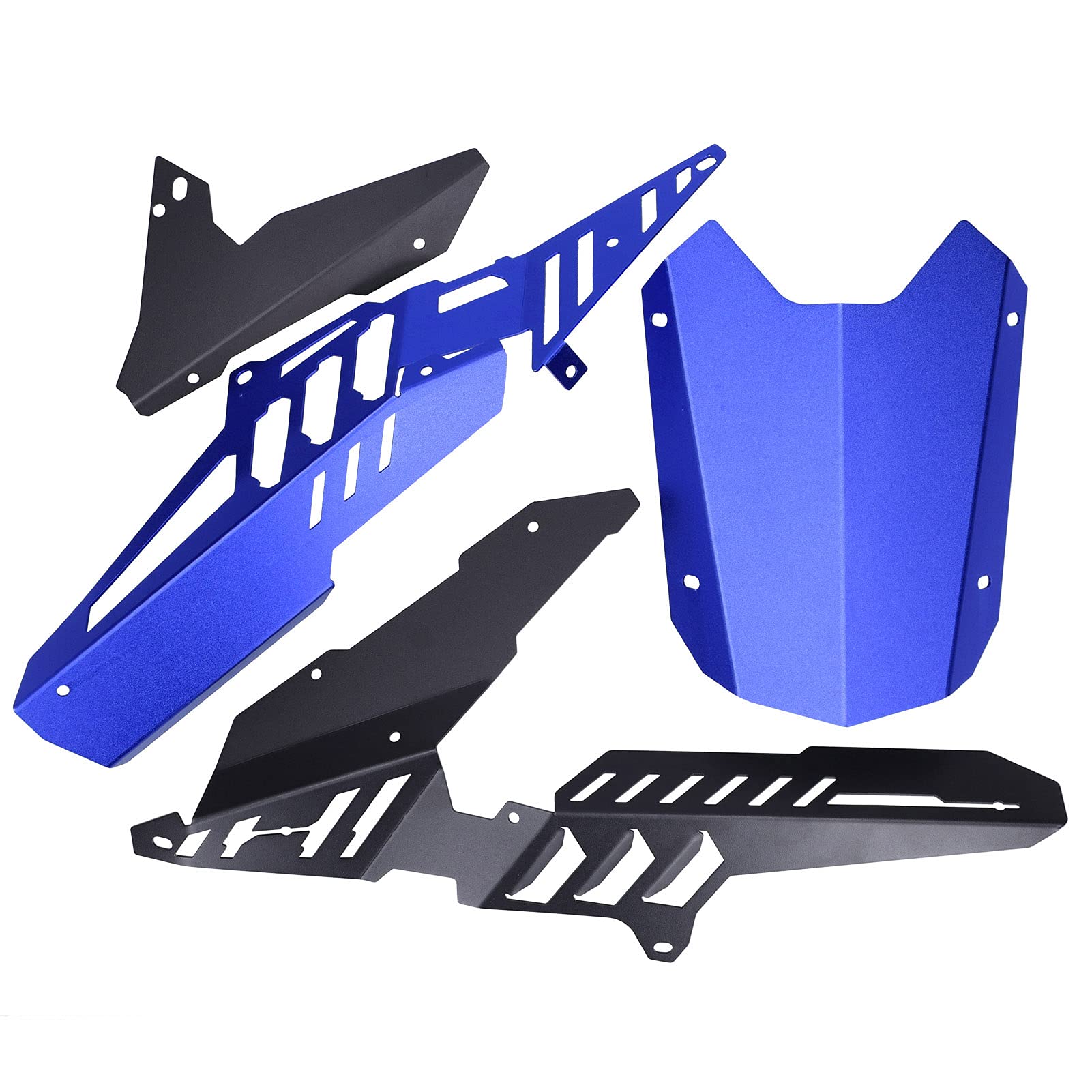 Acouto CNC Aluminum Alloy Motorcycle Chain Guard Cover for Yamaha YZF-R25/YZF-R3/MT-25/MT-03 - Rear Wheel Mudguard & Chain Protection Kit (Blue) - Perfect for Off-Road Riding & Daily Commuting