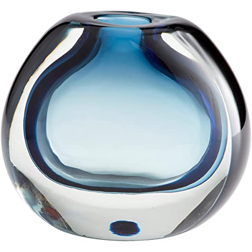 Cyan Design 10485 Blue-Cyan Ceramic Vase & Planter for Home Decor, Wedding Centerpiece, and Office Desk Plant Display