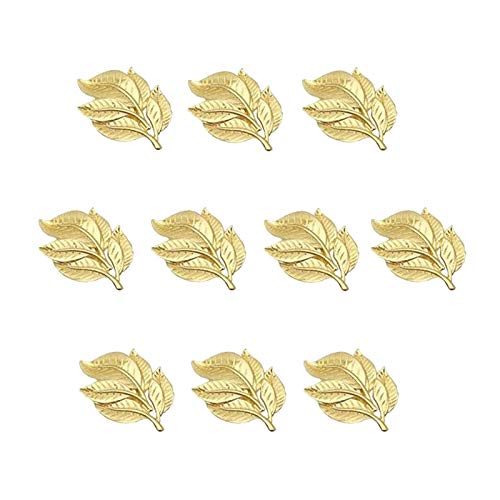 10Pcs Hollow Leaf-Shaped Metal Napkin Rings for Wedding, Party & Banquet - Elegant Table Decor for Dinner Gatherings & Serviette Holders