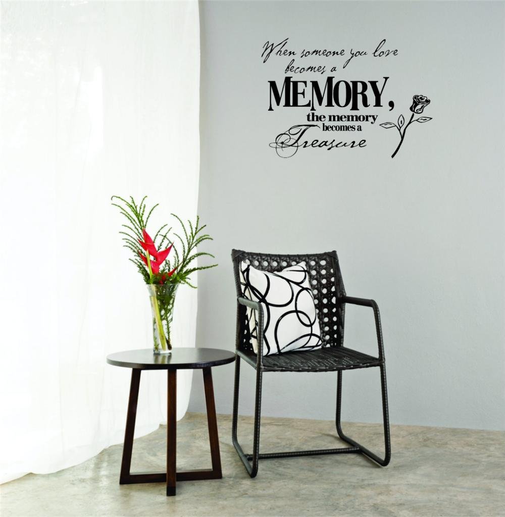 20x20 Inches Heart Love Decal Wall Sticker - Removable Home Decor Art for Bedroom, Nursery, Living Room & Office