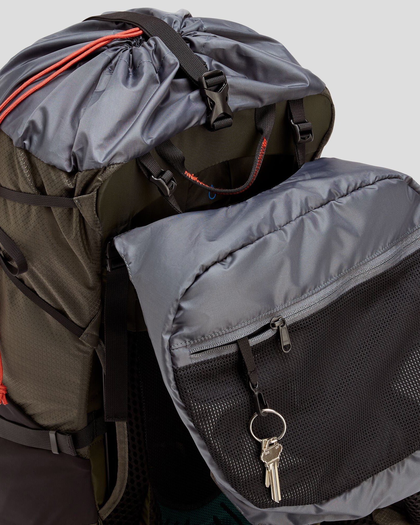 Valorous Pack 48L Dark Moss Hiking Backpack - Waterproof Travel Backpack for Camping, Trekking & Outdoor Adventures