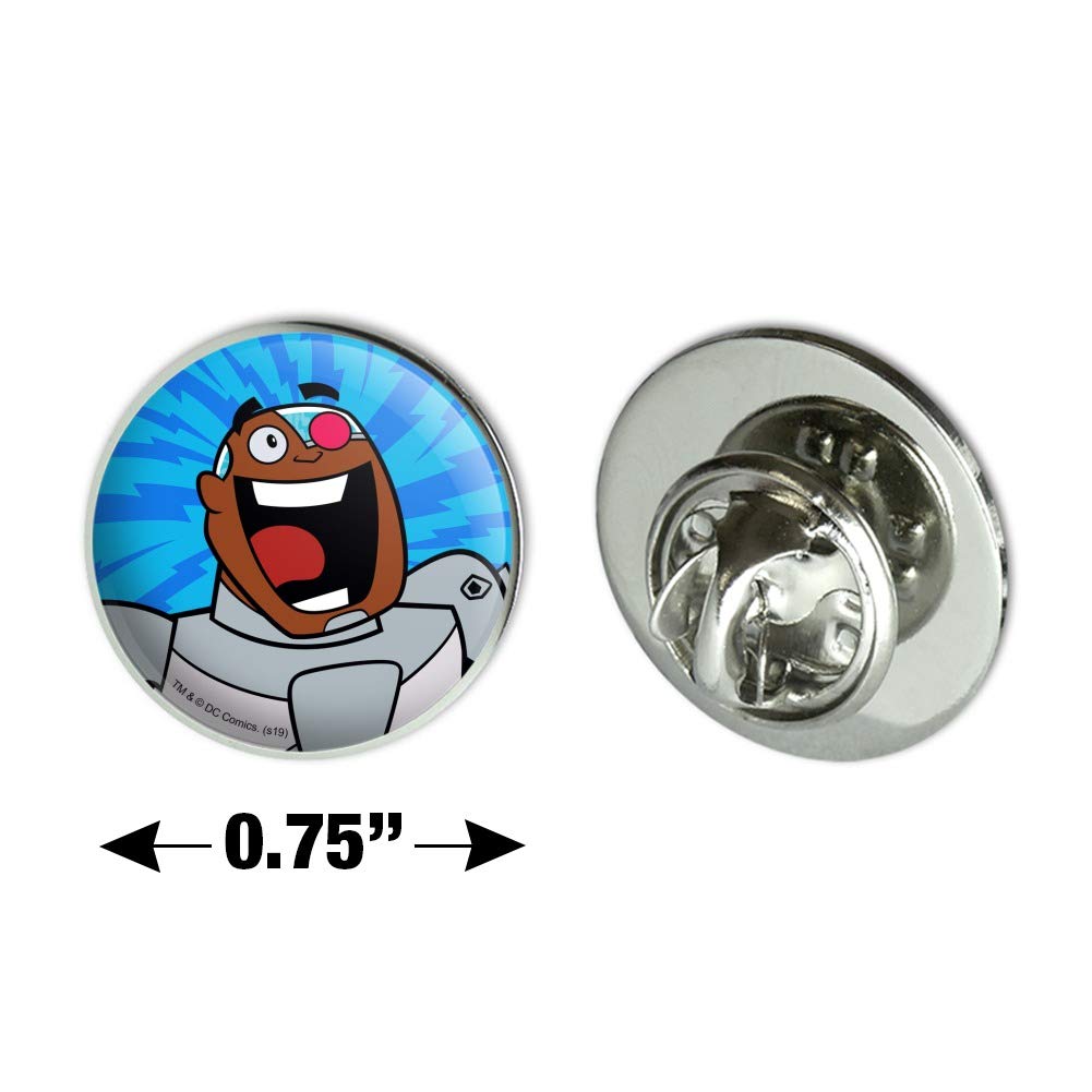 Teen Titans Go! Cyborg 0.75 Inch Metal Lapel Pin - Collectible Hat Pin & Tie Tack for Cosplay, Fan Gifts, and Comic Con Accessories
