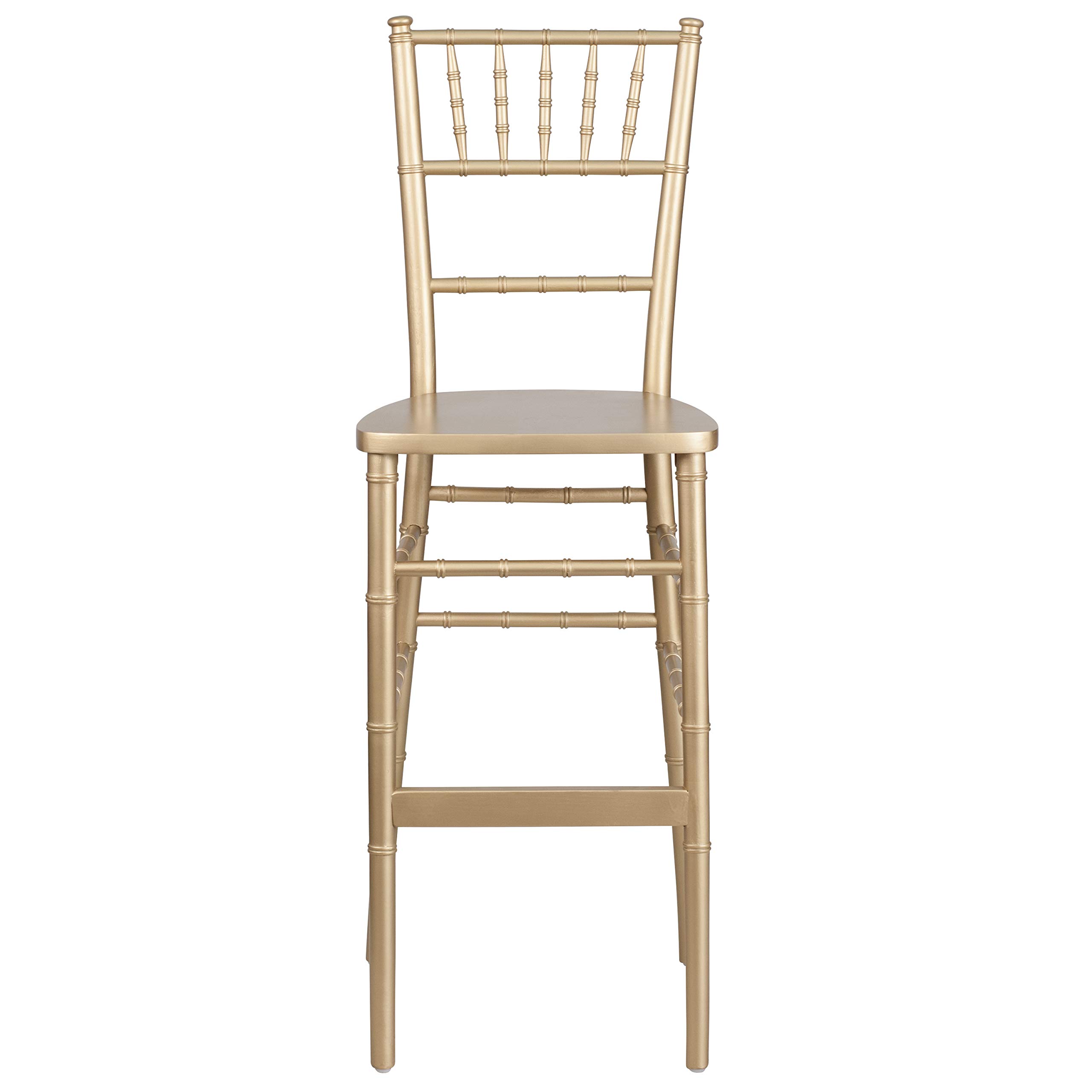 Premium Gold Wood Chiavari Bar Stool - Elegant Wedding, Party & Event Seating - Perfect for Banquets, Receptions & Home Decor