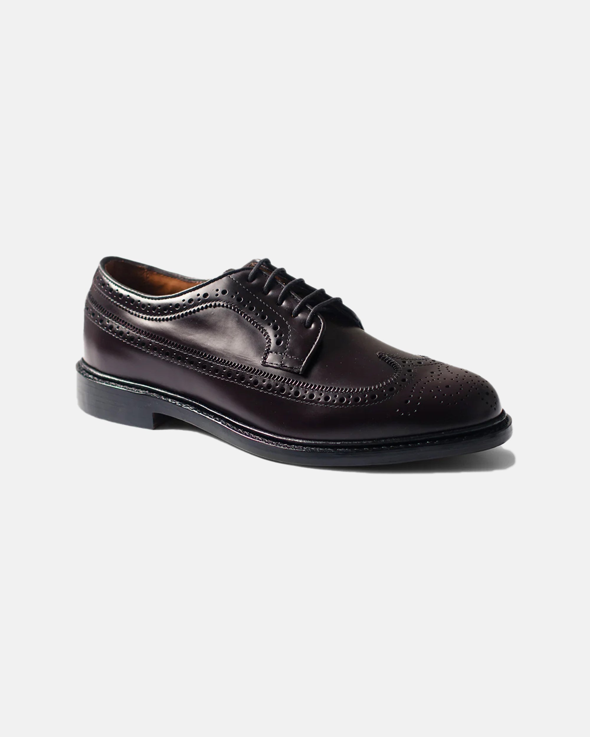 Premium Alden Shell Cordovan Longwing Blucher Men's Dress Shoes - Handcrafted Leather Oxfords for Business, Formal & Casual Wear