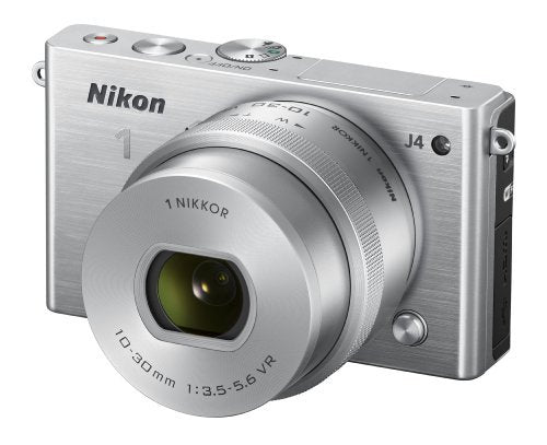 Nikon 1 J4 16.2MP Mirrorless Digital Camera with 10-30mm VR Lens Kit - Silver | Compact & Lightweight for Travel, Vlogging & Everyday Photography