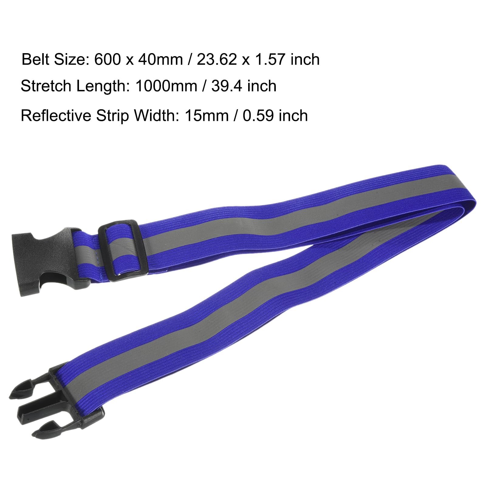 High Visibility Reflective Belt Bands - MECCANIXITY Safety Gear for Running, Cycling & Night Work | Adjustable Reflective Strips for Joggers, Construction Workers & Outdoor Activities