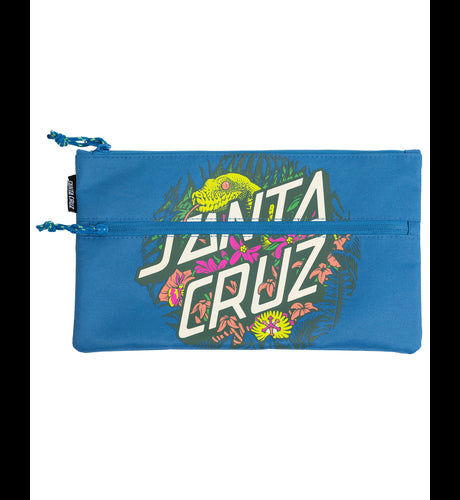 Santa Cruz Asp Flores Dot Dual Zip Pencil Case - Stylish School & Office Organizer for Pens, Markers & Art Supplies - Perfect for Students, Artists & Professionals