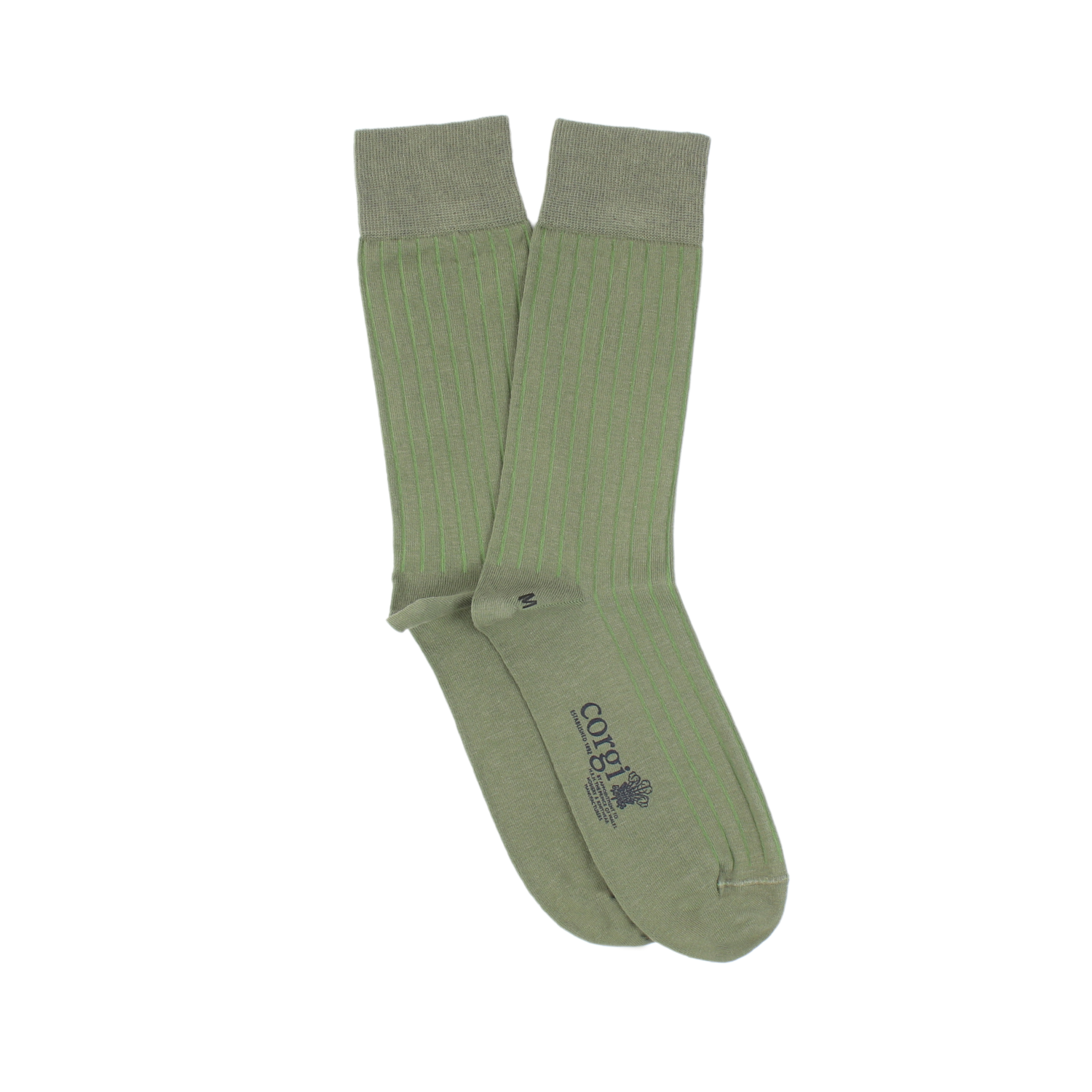 Brecon Ribbed Cotton Socks for Men - Soft & Comfortable Casual & Dress Socks - Perfect for Work, Travel & Everyday Wear