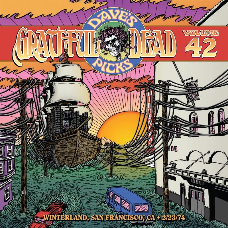 Grateful Dead - Dave's Picks 42: Winterland, San Francisco, CA 2/23/74 Live Concert Recording | Rare Vinyl Record for Music Collectors | Perfect for Home Listening & Grateful Dead Fans