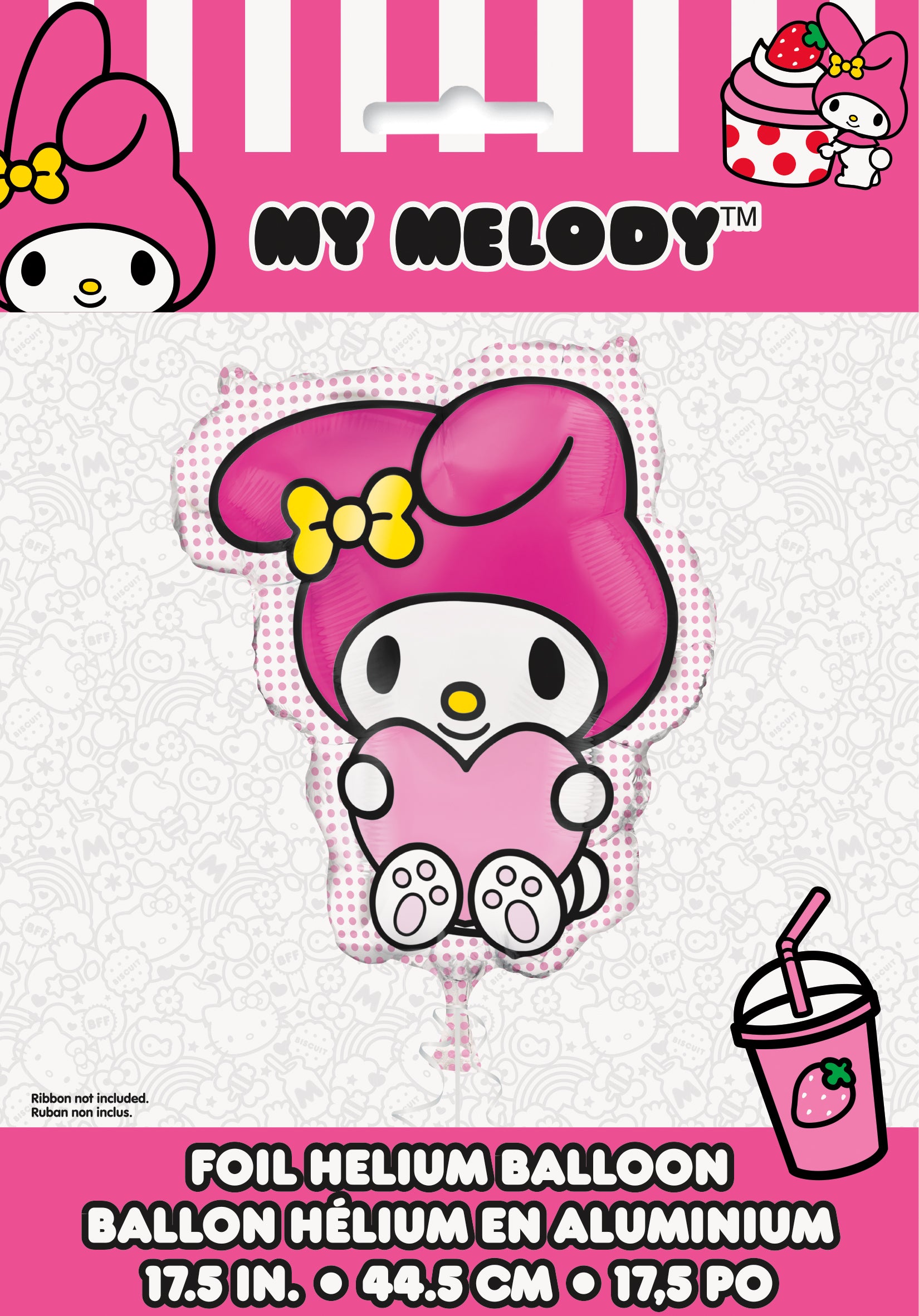 17.5 Inch My Melody Foil Balloon - Perfect for Birthday Parties, Baby Showers & Home Decor