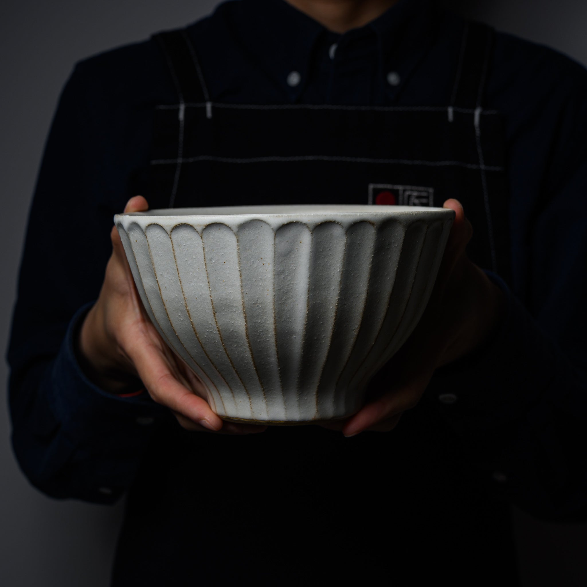 Wakasama Kiln Kinari Donburi Rice Bowl - Handcrafted Ceramic Donburi Bowl Set, 2 Sizes (Small & Large) - Perfect for Japanese Ramen, Udon, Rice Dishes & Home Dining