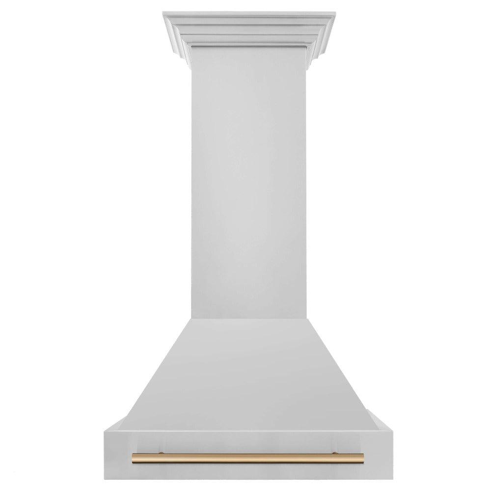 ZLINE Autograph Edition 30 Inch Stainless Steel Range Hood with Stainless Steel Shell & Handle (8654STZ 30) - Professional Kitchen Ventilation for Home Chefs