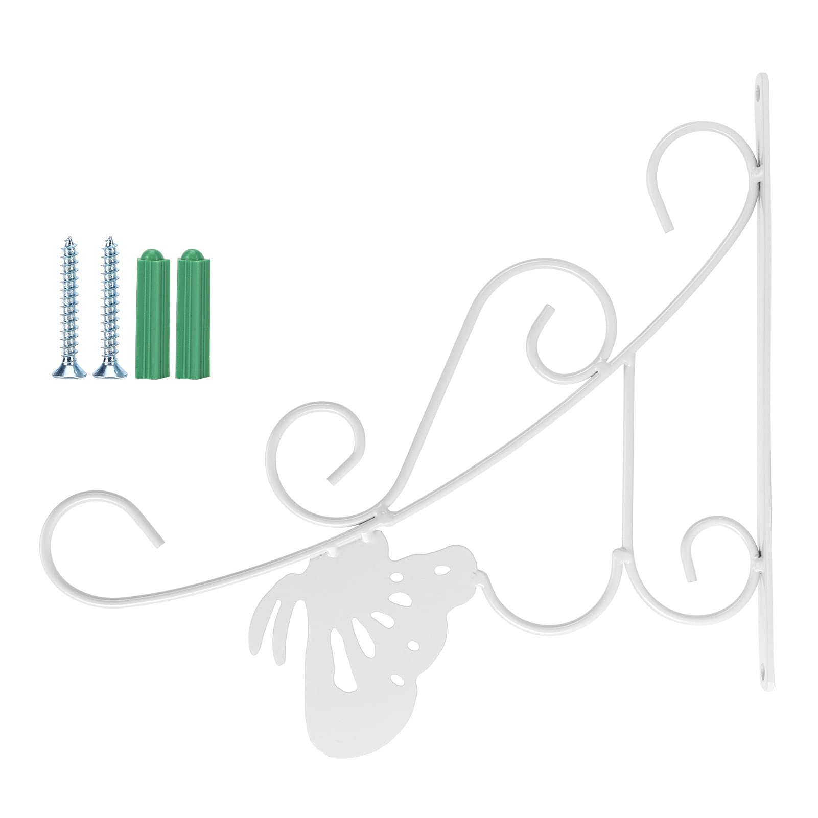 Sturdy Wrought Iron Flower Pot Hook - European-Style Lantern Wall Hanger for Lights, Planters, Moss Baskets & Bird Feeders | Durable & Rust-Resistant | Perfect for Garden, Patio & Outdoor Decor