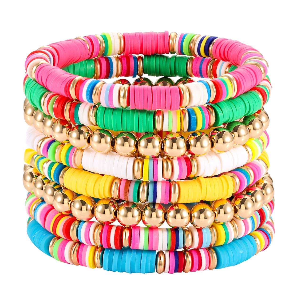 Stylish PHALIN Heishi Beaded Bracelets for Women - Trendy Boho Jewelry for Everyday Wear & Special Occasions