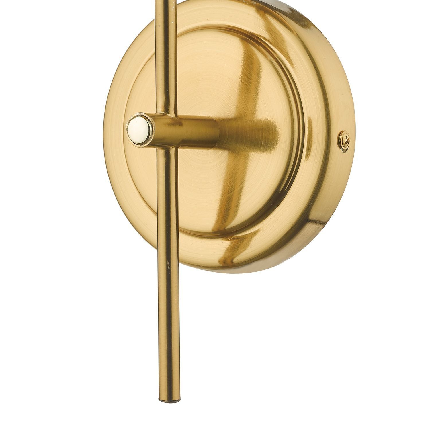 Bombazine Wall Light - Natural Brass & Opal Glass IP20 | Modern Sconce Lighting for Bedroom, Hallway & Living Room Decor