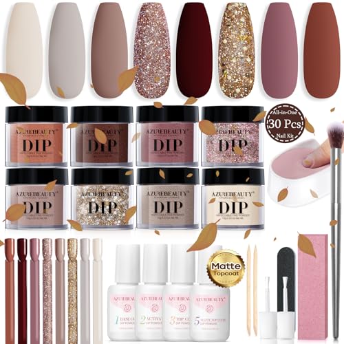 Nude Brown Glitter