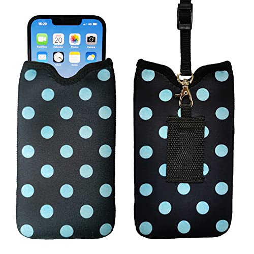 Black Turquoise Polka Dots