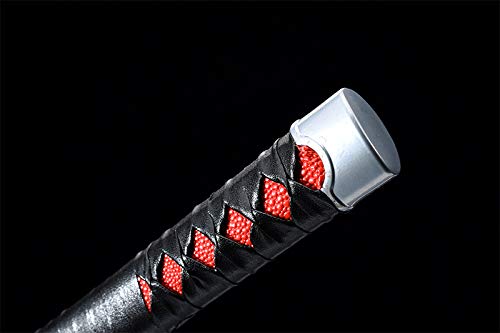 Demon Slayer Sword - Kimetsu no Yaiba Tanjiro Kamado & Shinobu Kochou Cosplay Replica - Carbon Steel Anime Collectible - Perfect for Halloween, Cosplay Events & Anime Fans Collection