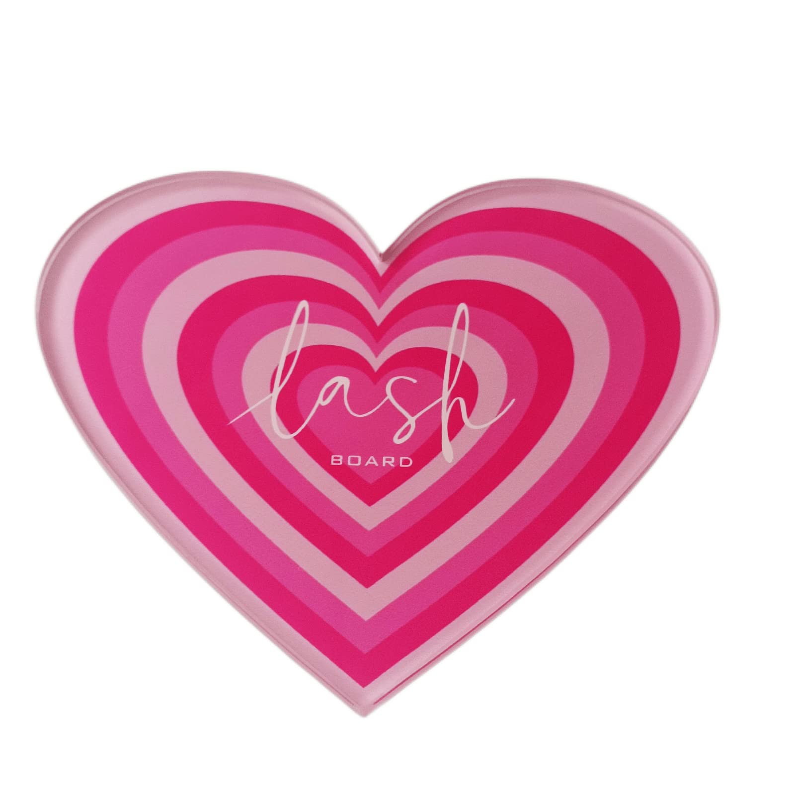 Professional Acrylic Lash Tile Holder - Heart-Shaped Eyelash Extension Palette for Individual Lash Training & Storage | Perfect for Salon, Home Use & Makeup Artists