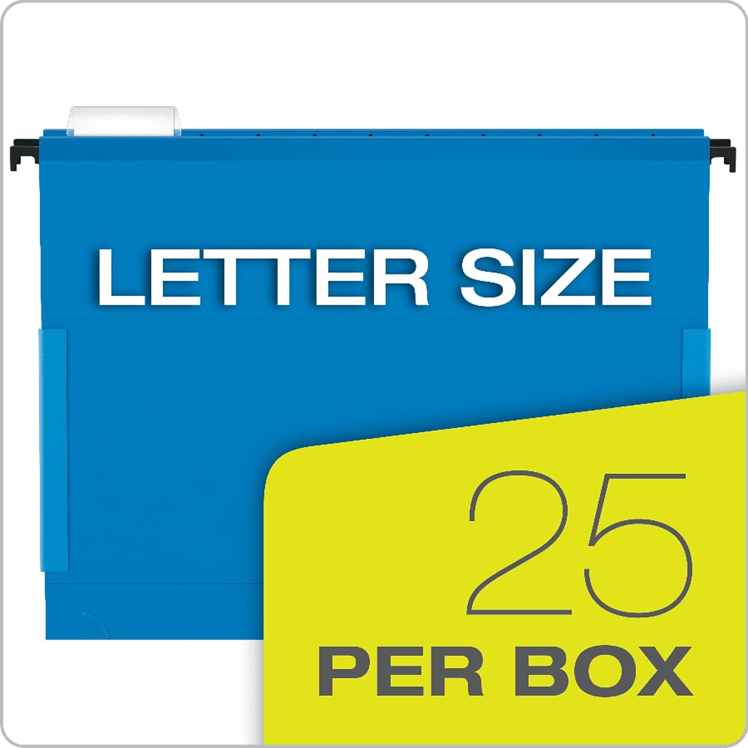 Pendaflex SureHook Hanging Box File - 2-Inch Expansion, Letter Size File Organizer, Blue Office Supplies (25/Box) - Perfect for Document Storage, Filing Cabinets & Office Organization