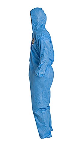 DuPont ProShield 10 PB127S Disposable Protective Coverall with Hood - Blue, Size 4X-Large (Pack of 25) | Standard Fit, Elastic Cuffs & Ankles for Comfort | Ideal for Healthcare, Construction & Hazardous Work Environments