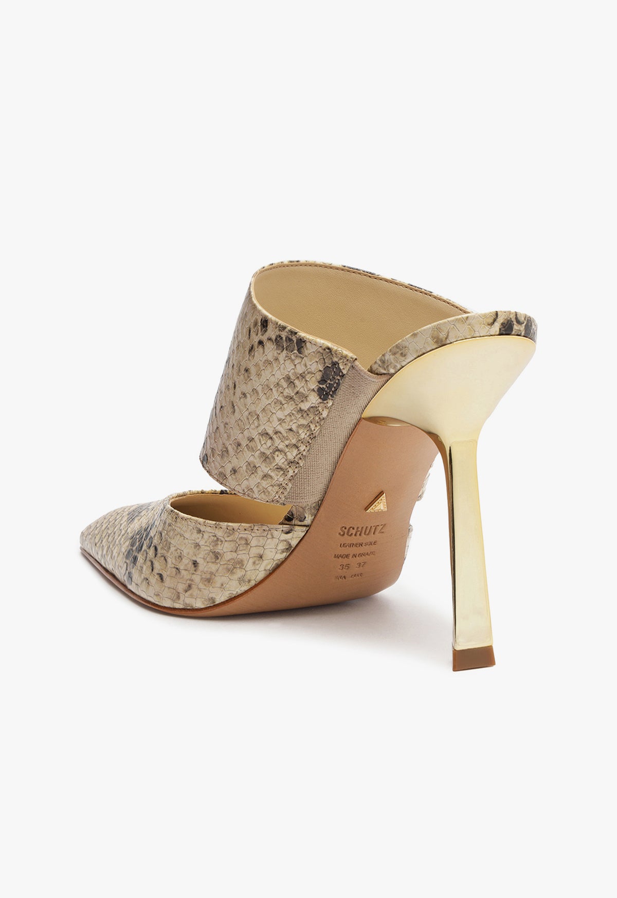 Ciara Leather Pump Women's High Heel Shoes - 3.5 Inch Heel Height, Stylish & Comfortable for Office, Party & Evening Events (Style #S2199700070005)