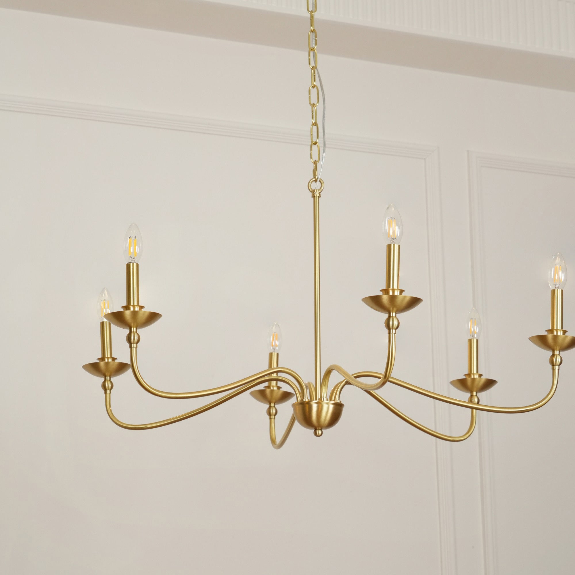 Elegant Eleanor Crystal Chandelier - Modern Ceiling Light Fixture for Dining Room, Bedroom & Living Room Decor
