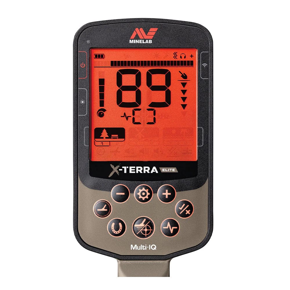 Minelab X-Terra Elite Metal Detector for Adults - Professional Gold & Treasure Hunting Equipment with Waterproof Coil - Perfect for Beach, Park & Outdoor Adventures