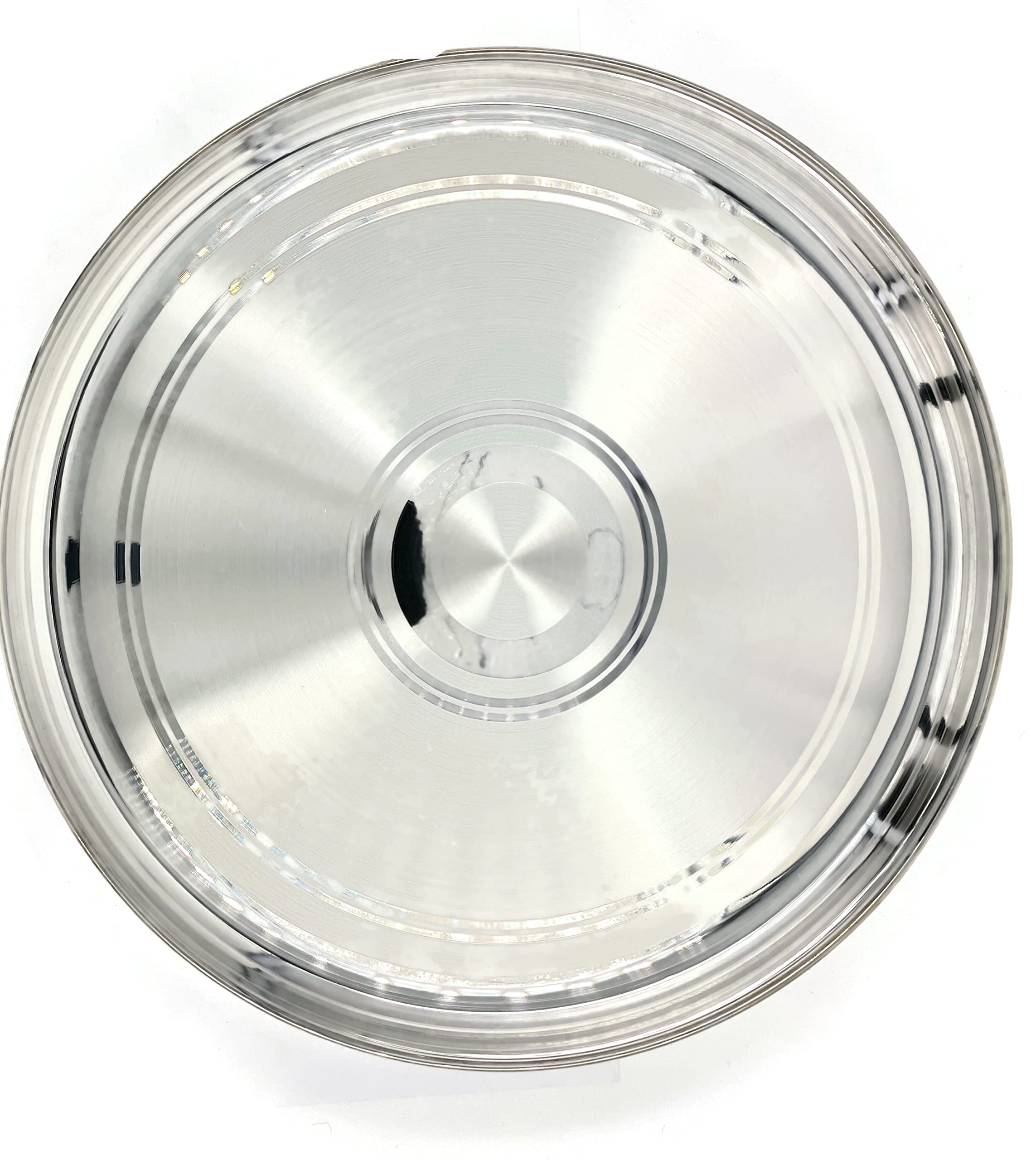 999 Pure Silver Hallmarked Thali Plate - 6.0 Inch Traditional Indian Dining Dish for Pooja, Wedding & Festive Celebrations