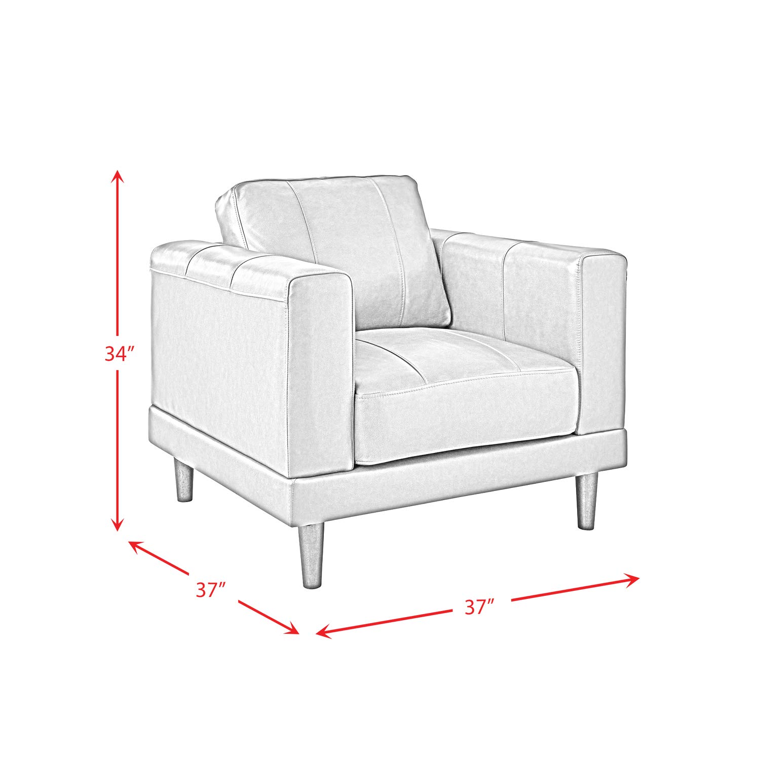 Picket House Furnishings Hanson Chair - Modern Black Dining Chair with Upholstered Seat & Metal Legs for Kitchen, Dining Room, or Home Office