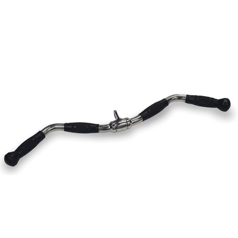 Body-Solid LAT Pulldown & Revolving Curl Bar Attachment for Cable Machine - Gym Strength Training Equipment for Back, Biceps & Muscle Building - Perfect for Home Gym Workouts & Fitness Enthusiasts