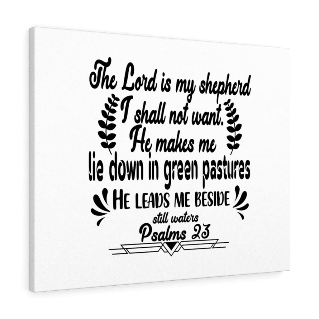 Christian Wall Art - The Lord is My Shepherd Psalm 23 Bible Verse Print - Ready to Hang Scripture Decor for Home, Office & Church - Express Your Love with Inspirational Gifts