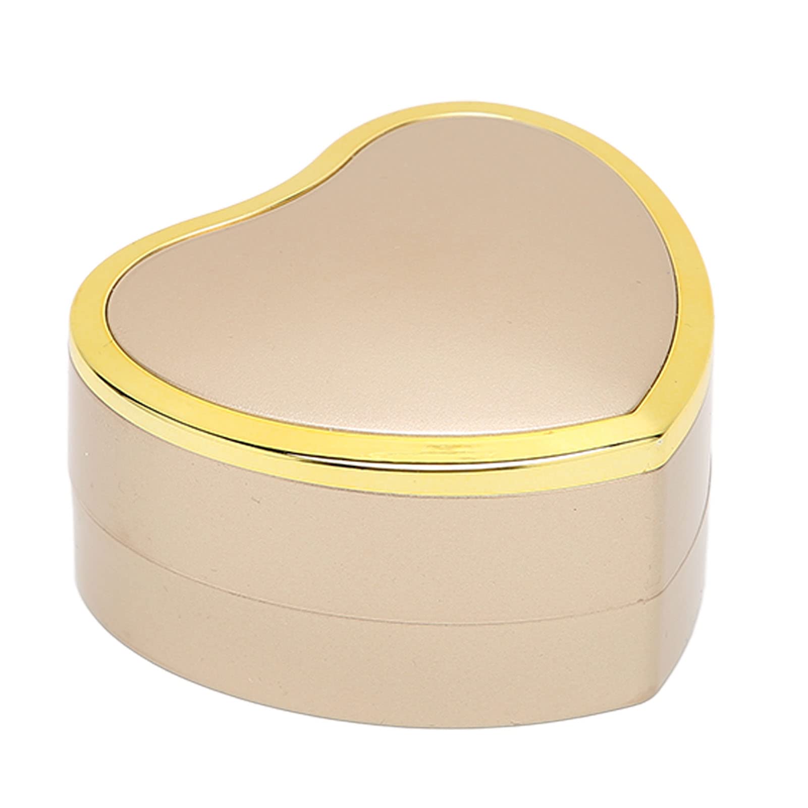 SHANGMAOYO Premium Jewelry Gift Box with LED Lights - Elegant Velvet Lined Ring Storage Box for Engagement Proposals, Wedding Jewelry & Luxury Accessories (Dark Green with Gold Trim) - Perfect for Valentine's Day Gifts, Anniversary Presents & Bridal Jewelry Organization