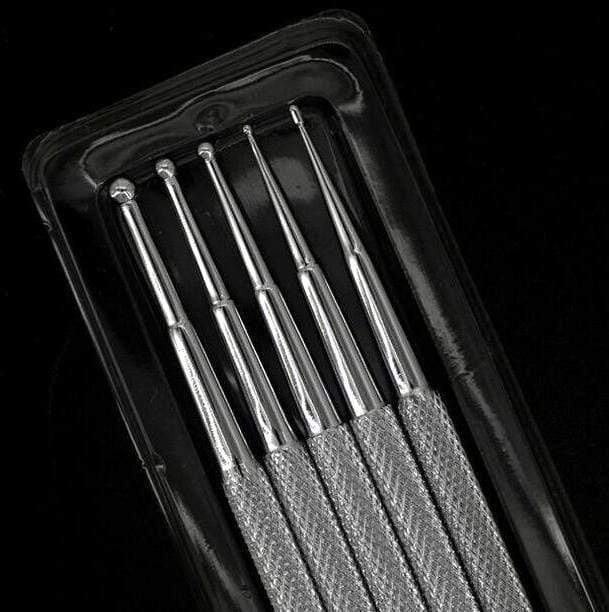 5Pcs Stainless Steel Nail Dotting Tools Set for Nail Art, DIY Manicure, and Professional Salon Use