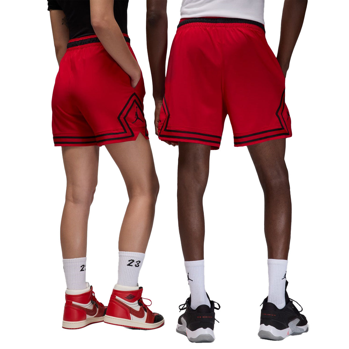 Men's Dri-Fit Woven Diamond Gym Shorts - Breathable Quick-Dry Workout Shorts for Running & Training (Gym Red) | Perfect for Gym, Jogging & Outdoor Sports