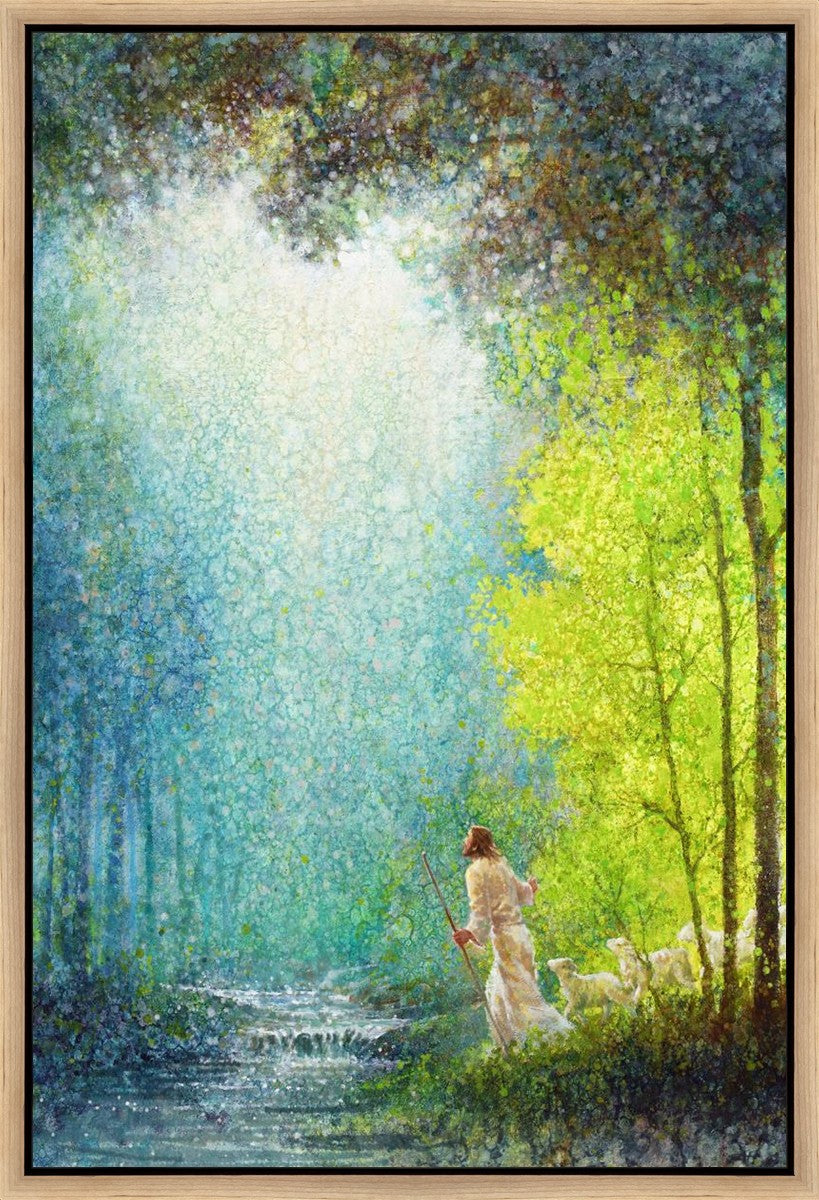 His Guiding Light Gallery Wrap Canvas Art - Inspirational Christian Wall Decor for Home, Office & Church - Perfect for Living Room, Bedroom & Prayer Spaces