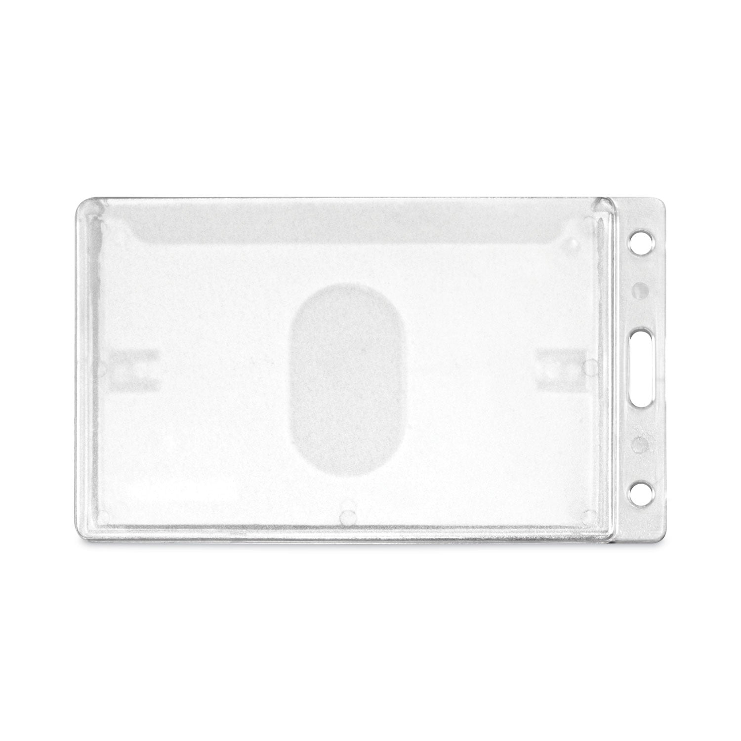 Advantus Frosted Vertical Badge Holders - 2.5 x 4.13 Inch Rigid ID Card Holders with 2.13 x 3.38 Insert (25/Box) - Perfect for Workplace Security, Events & Conferences