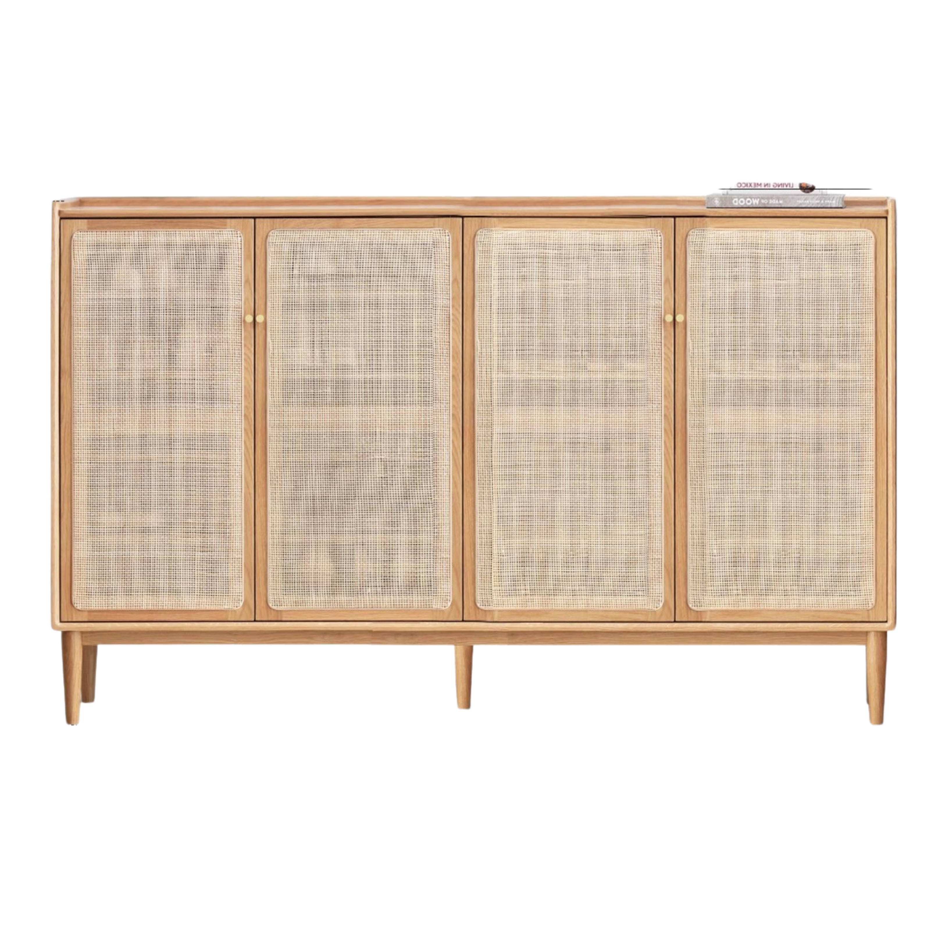 Premium Solid Wood Shoe Cabinet - Oak, Black Walnut & Cherry Wood Storage Organizer for Entryway, Hallway, or Closet - Durable Shoe Rack for Home & Office Organization