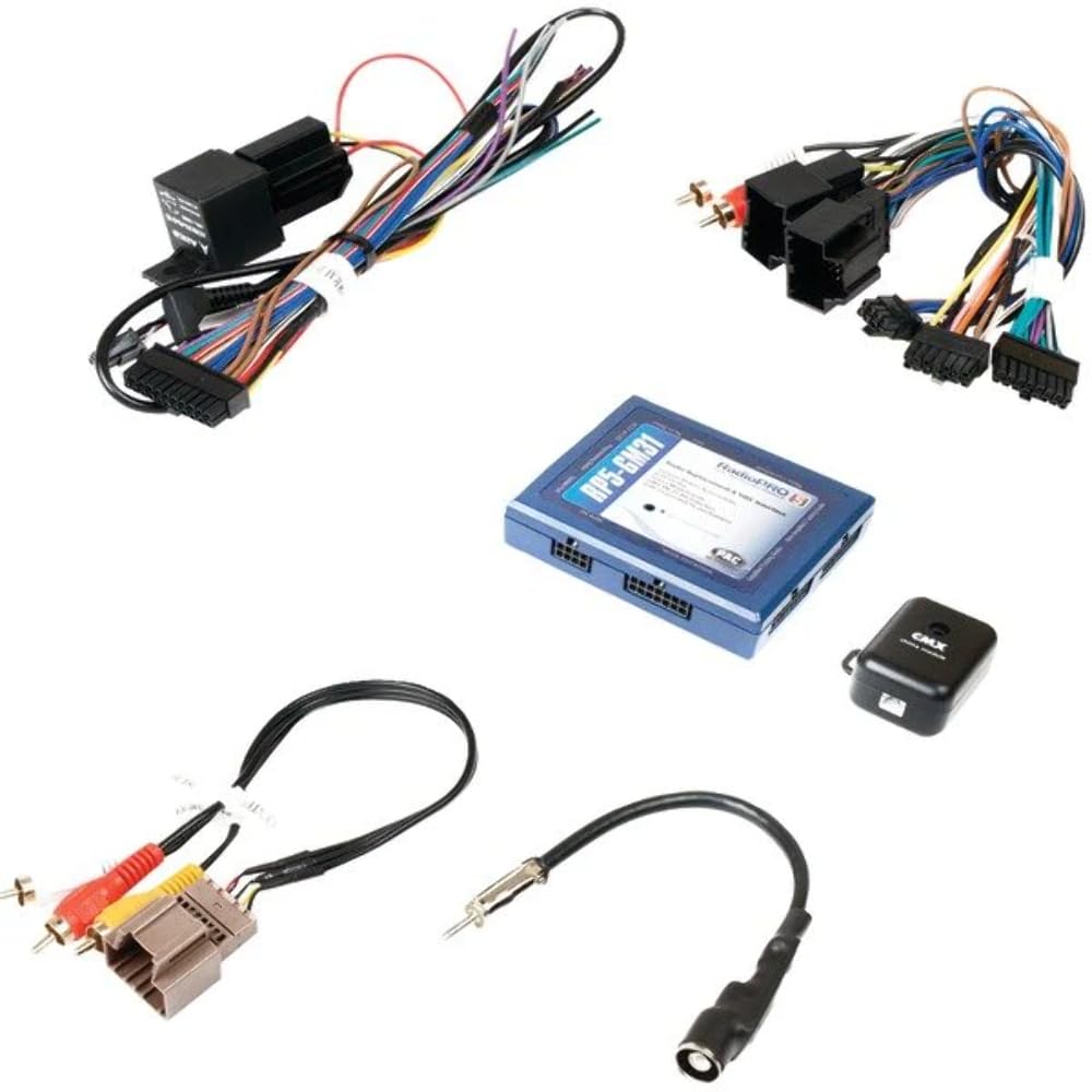 PAC RP5-GM31 Car Radio Replacement Interface - Retains OnStar & Steering Wheel Controls with Navigation Outputs for GM LAN Vehicles (Blue, 8.6