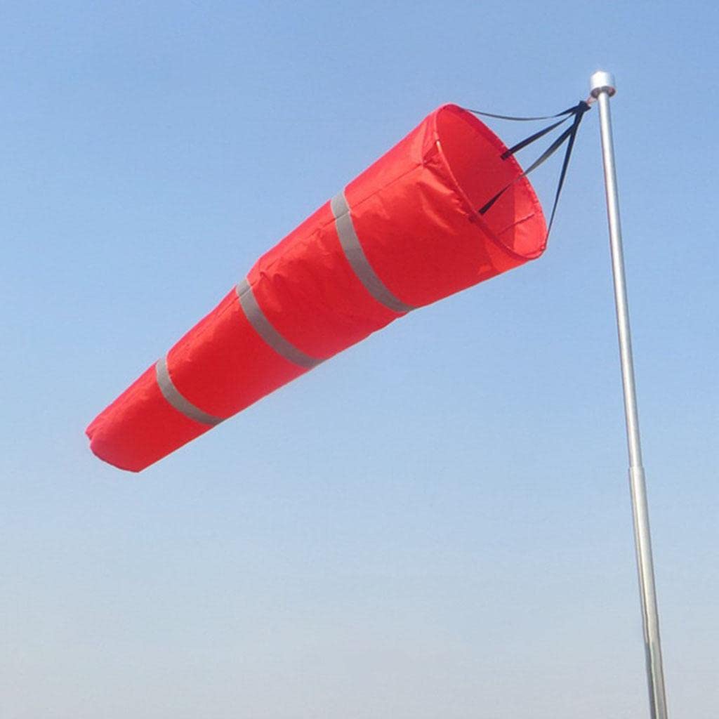 TOG Aviation 80cm Airport Windsock - Wind Direction Indicator for Outdoor Parks, Gardens & Airfields - Durable Weatherproof Wind Sock Bag - Perfect for Home Garden Decor, Aviation Enthusiasts & Wind Measurement