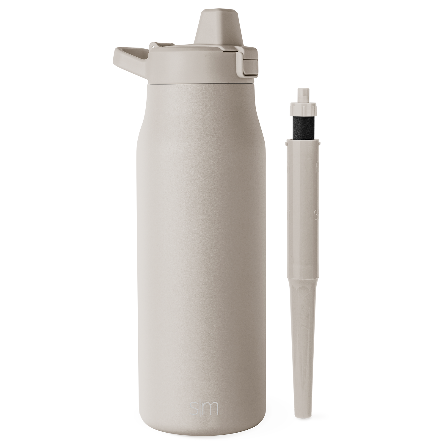Stainless Steel Flip Straw Lid with Built-in Filter - Perfect for Tumbler Cups, Travel Mugs & Water Bottles - Leakproof & Reusable Drinking Accessory