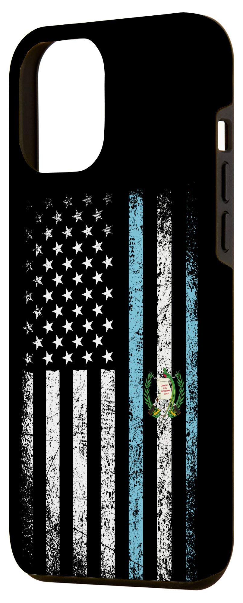 iPhone 12 Pro Max Case - Vintage Guatemalan American Flag Design with Roots Patriotic Theme | Perfect for Travel, Cultural Events & National Holidays