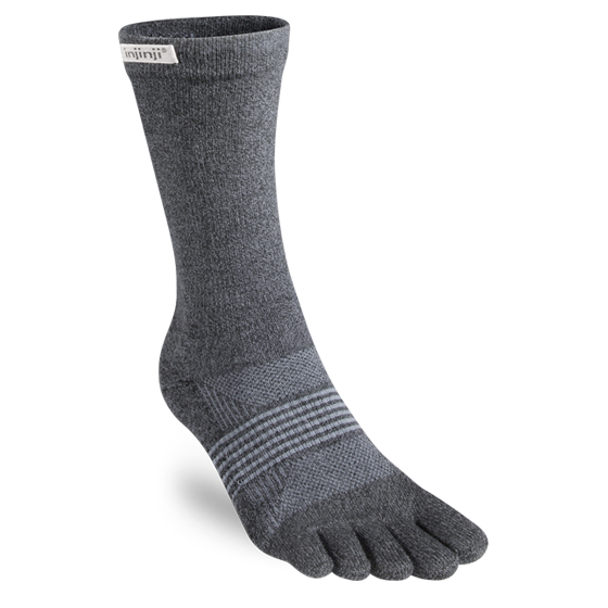 Injinji Trail Midweight Women's Crew Socks - Moisture Wicking, Blister Prevention for Hiking, Running & Outdoor Activities