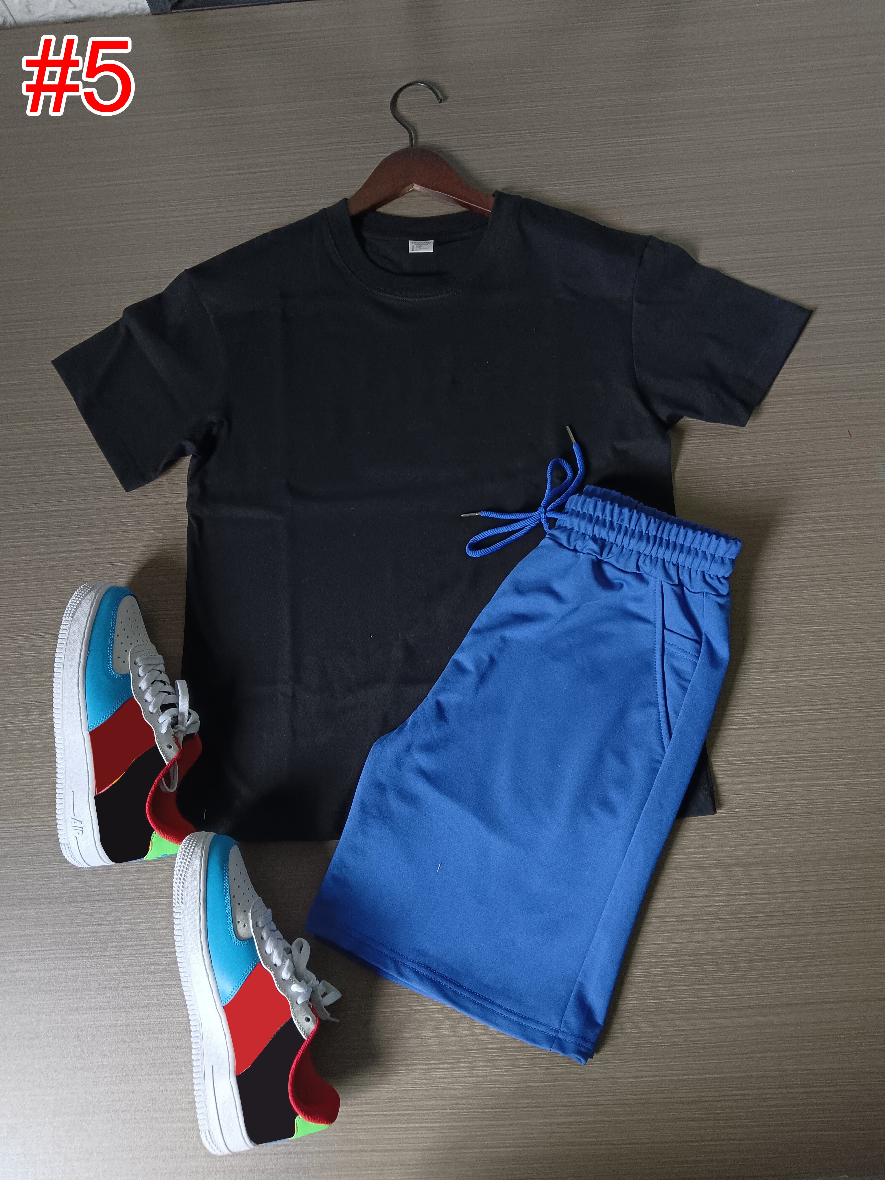 Men's Casual Short Sleeve T-Shirt & Athletic Shorts Set - Comfortable Summer Outfit for Gym, Running, and Outdoor Activities