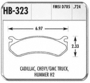 HB323P.724 Super Duty Street Brake Pads - High Performance Braking for Trucks & SUVs | Durable Friction Material | Perfect for City Driving & Heavy Loads