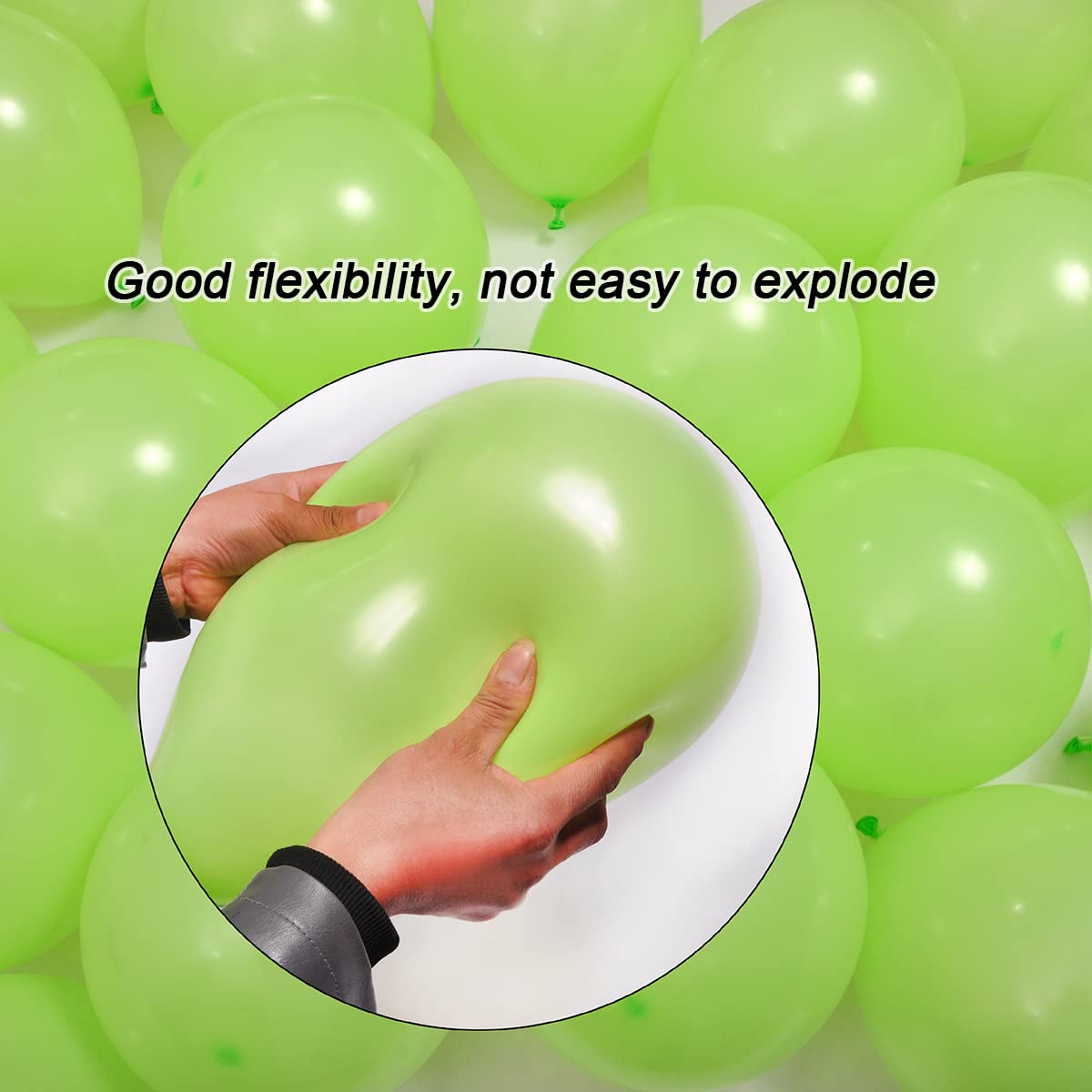 300 Pack 12 Inch Lime Green Latex Balloons Bulk - Party Decorations for Birthdays, Weddings, Baby Showers & Festive Events