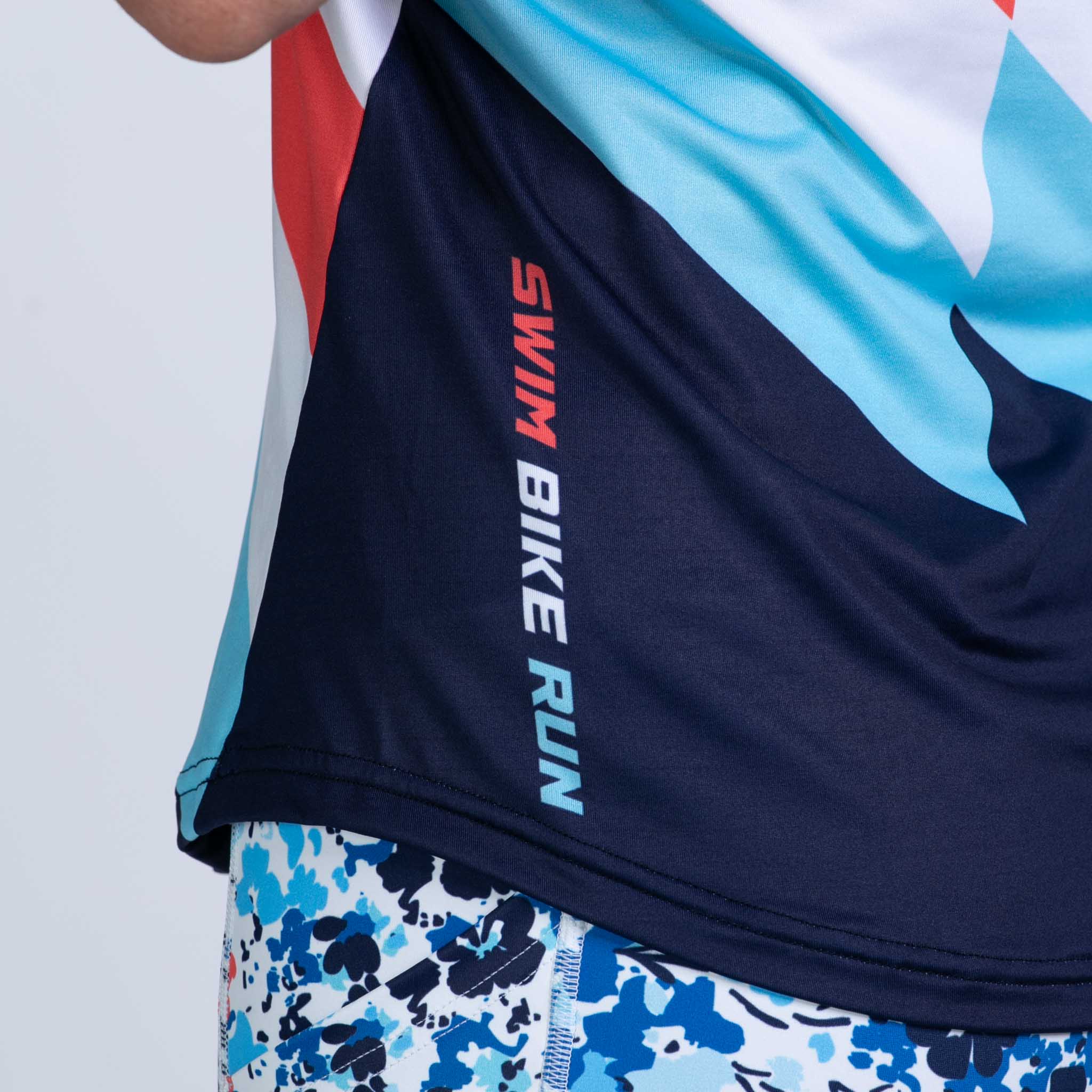 Women's Running Singlet - Lightweight & Breathable Performance Top for Women - Cote d'Azur Design - Perfect for Marathons, Gym Workouts & Outdoor Activities