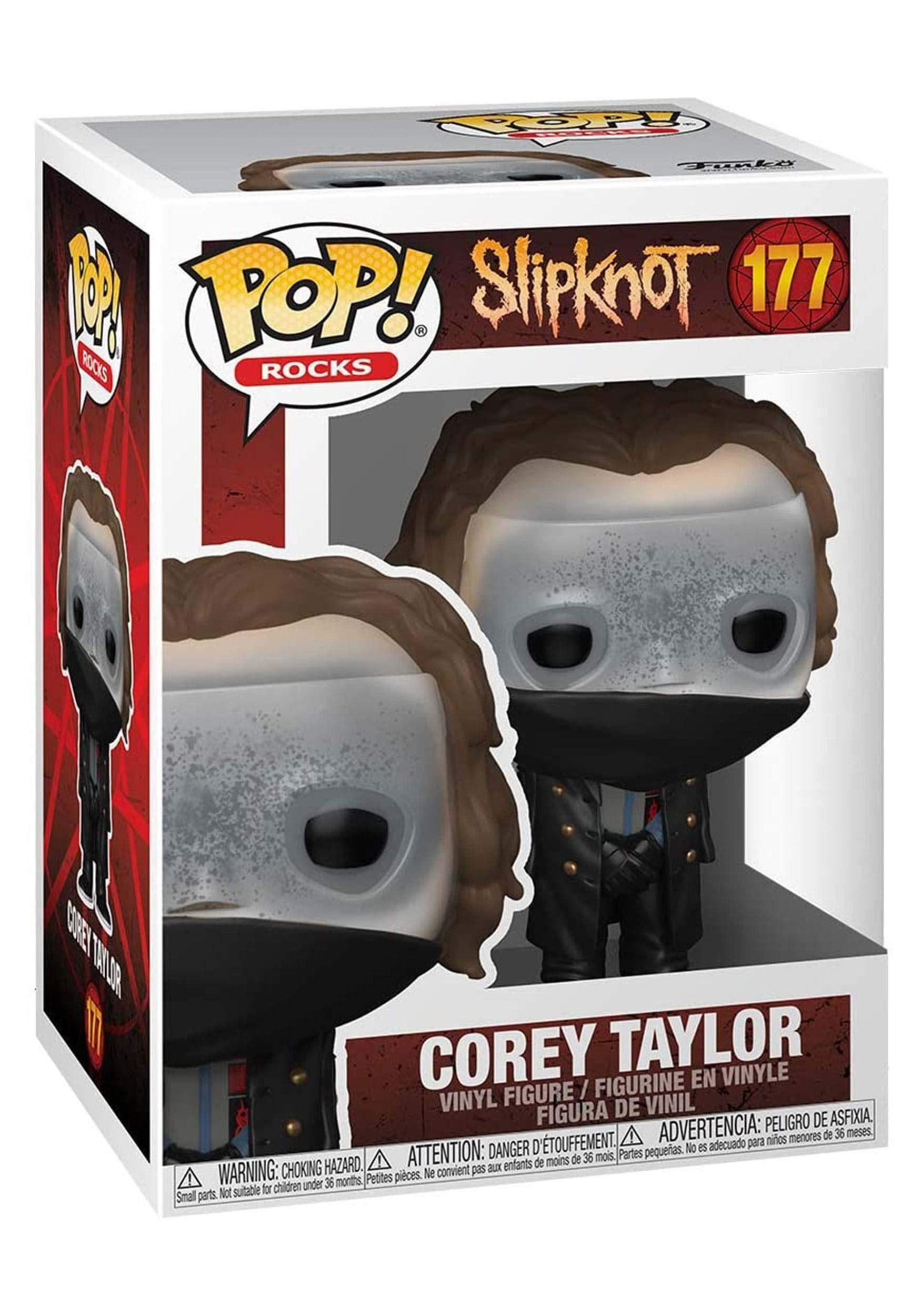 Funko Pop! Rocks: Slipknot - Corey Taylor Collectible Vinyl Figure | Official Band Merchandise for Music Fans | Perfect for Display, Gifts, and Rock Memorabilia Collections